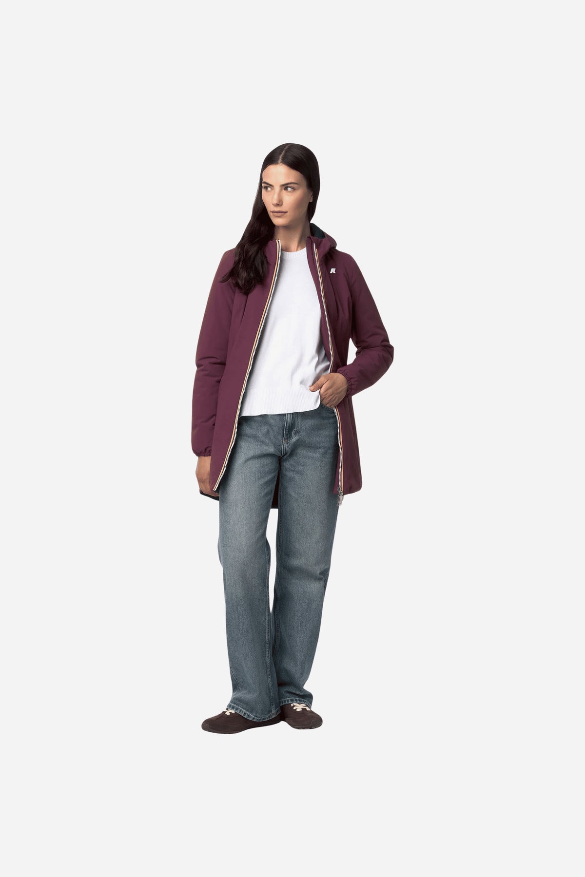 Denise ST Warm Double giacca tre quarti reversibile