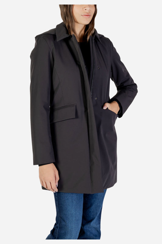 Giubbino Peuterey da donna nero lungo Telia Ta Parka 542201181892808