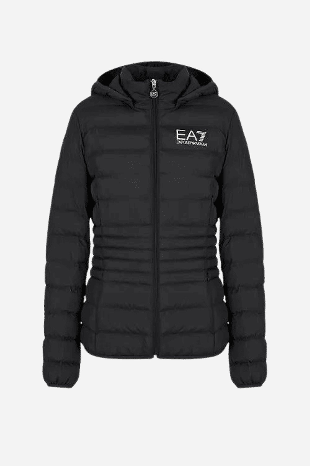 EA7 Piumino donna con cappuccio in poliestere