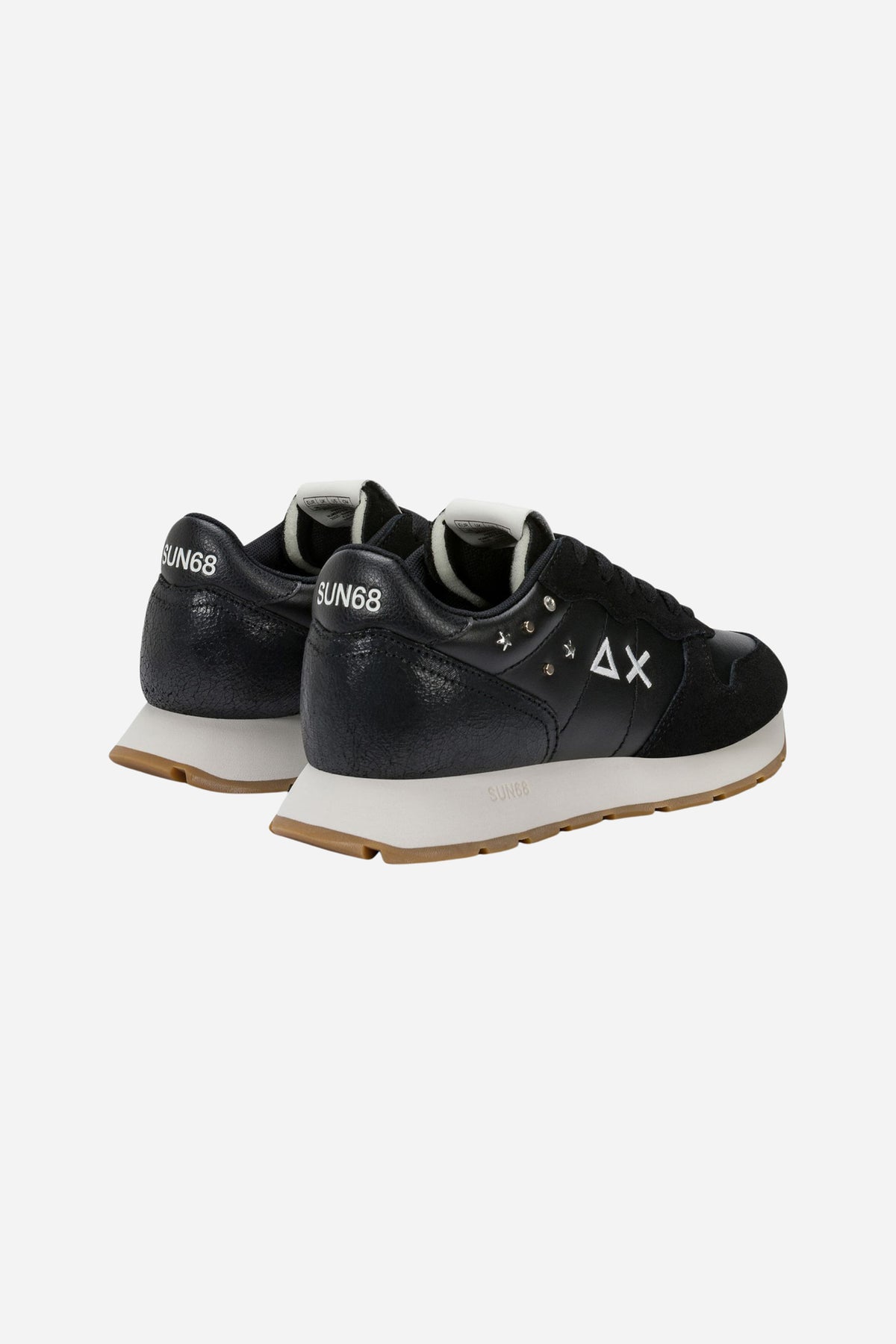 Sneaker Ally Studs donna in suede e nylon - Nero