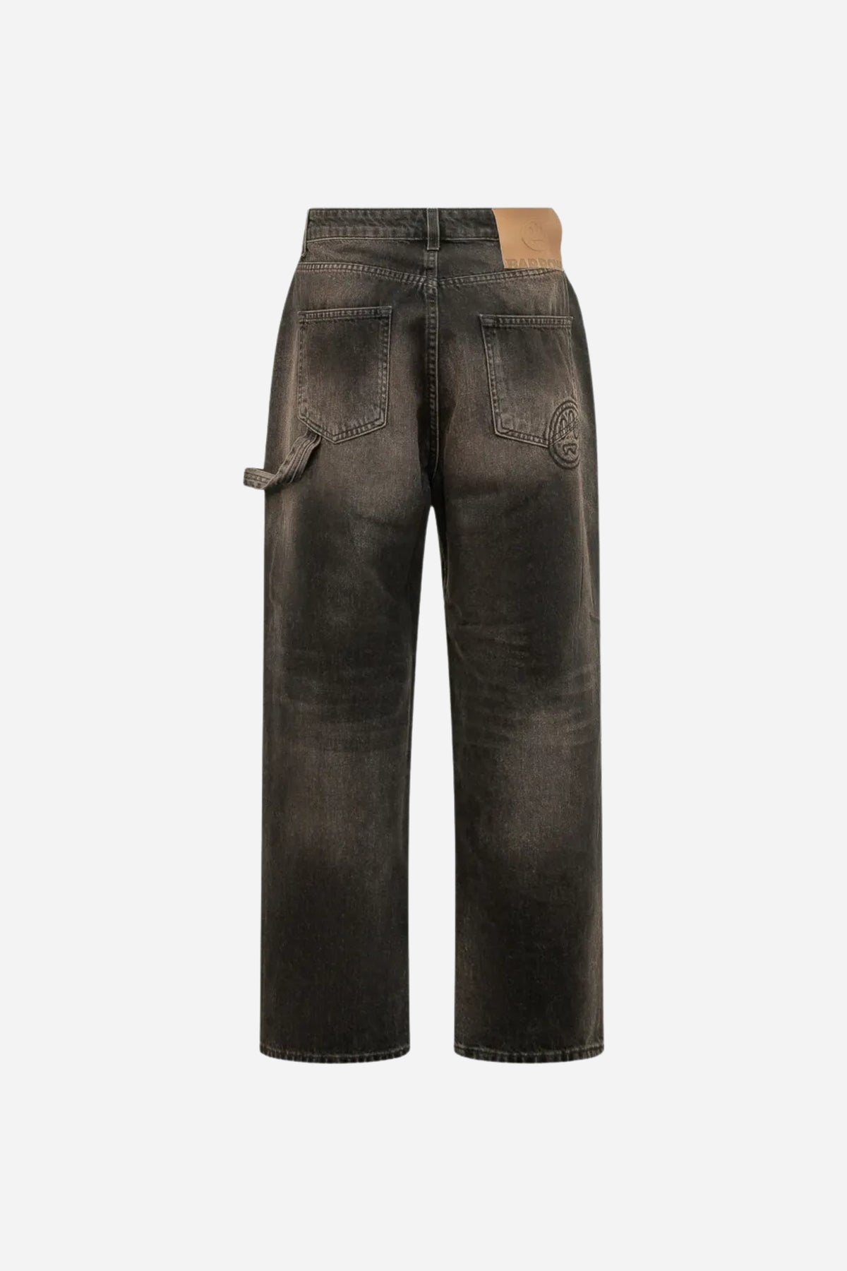 Jeans Barrow con logo effetto sbiadito