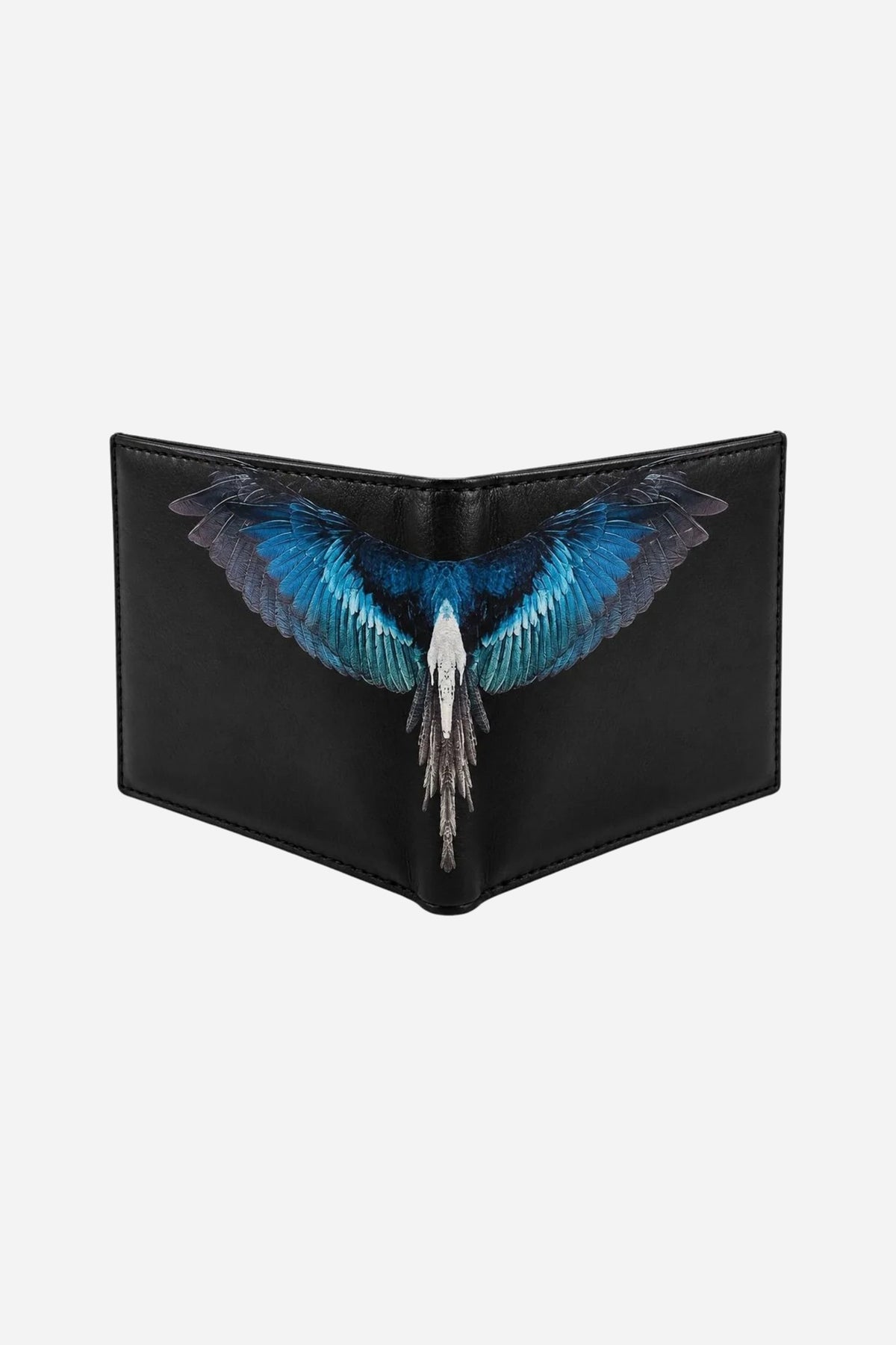 Portafoglio WINGS compatto stampa Wings - Nero-Blu