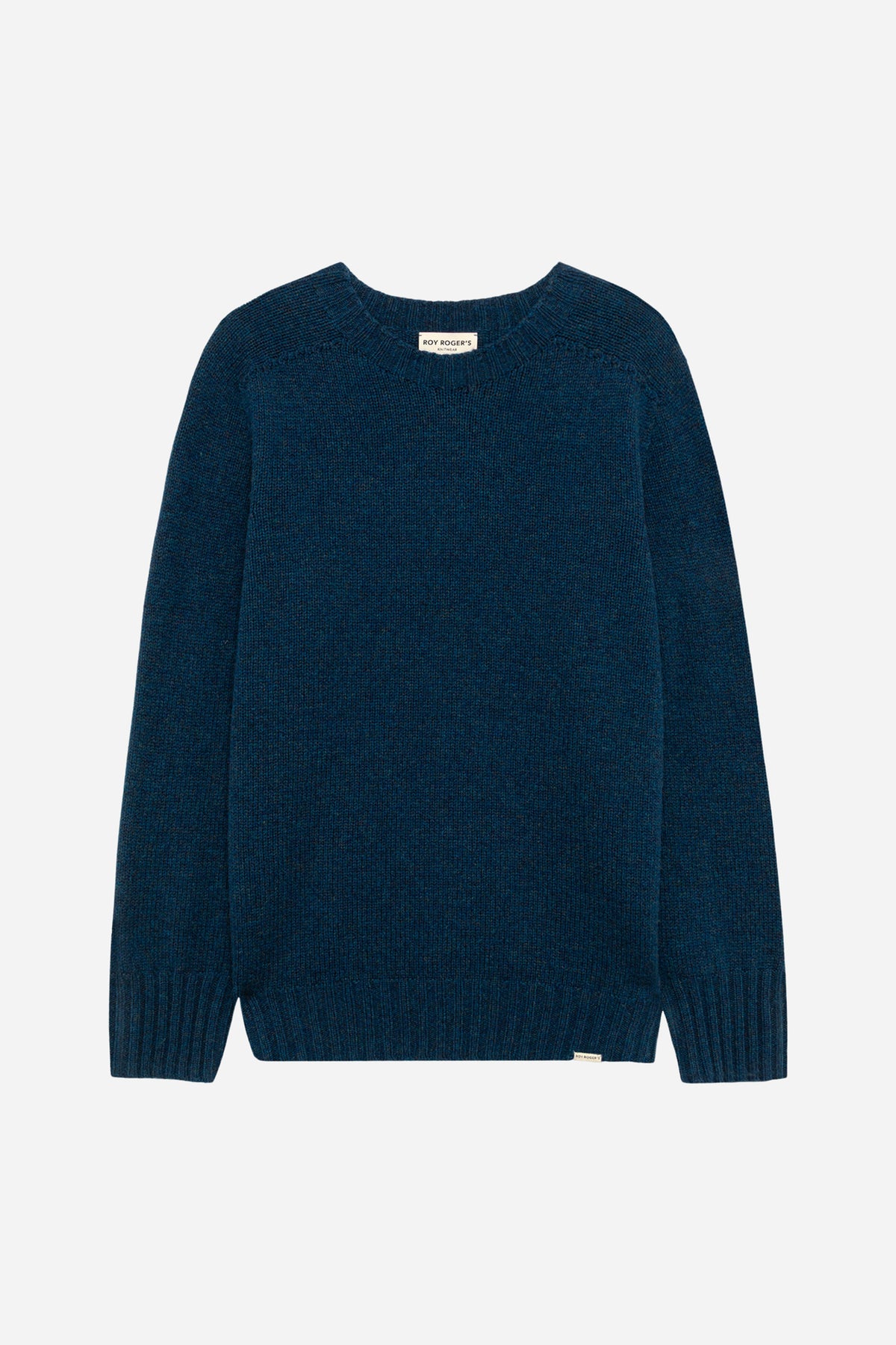 Pullover Roy Roger's in lana merino - Blu