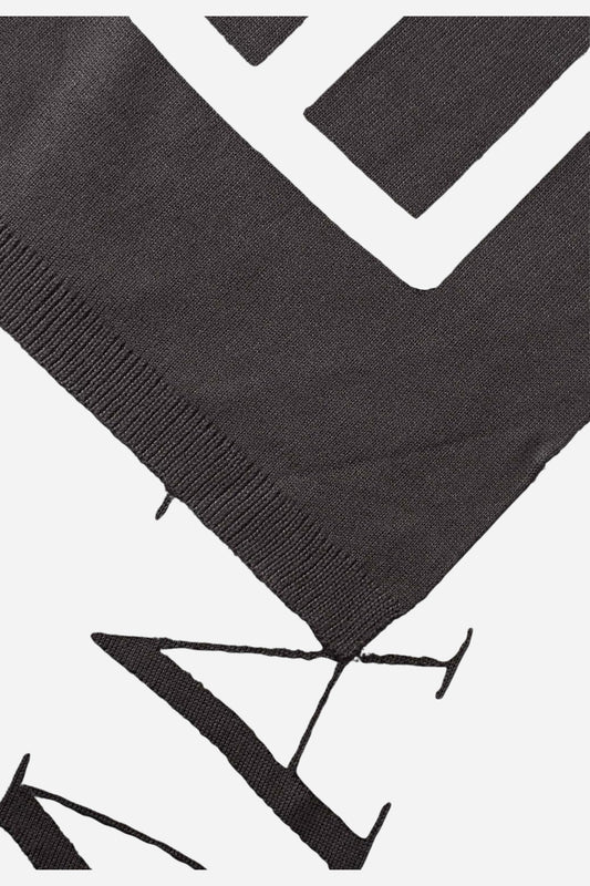 Sciarpa EA7 Emporio Armani stampa logo acrilico
