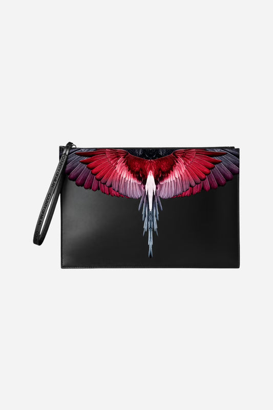 Pochette Smooth Wings Marcelo Burlon County of Milan - Nero-Rosso