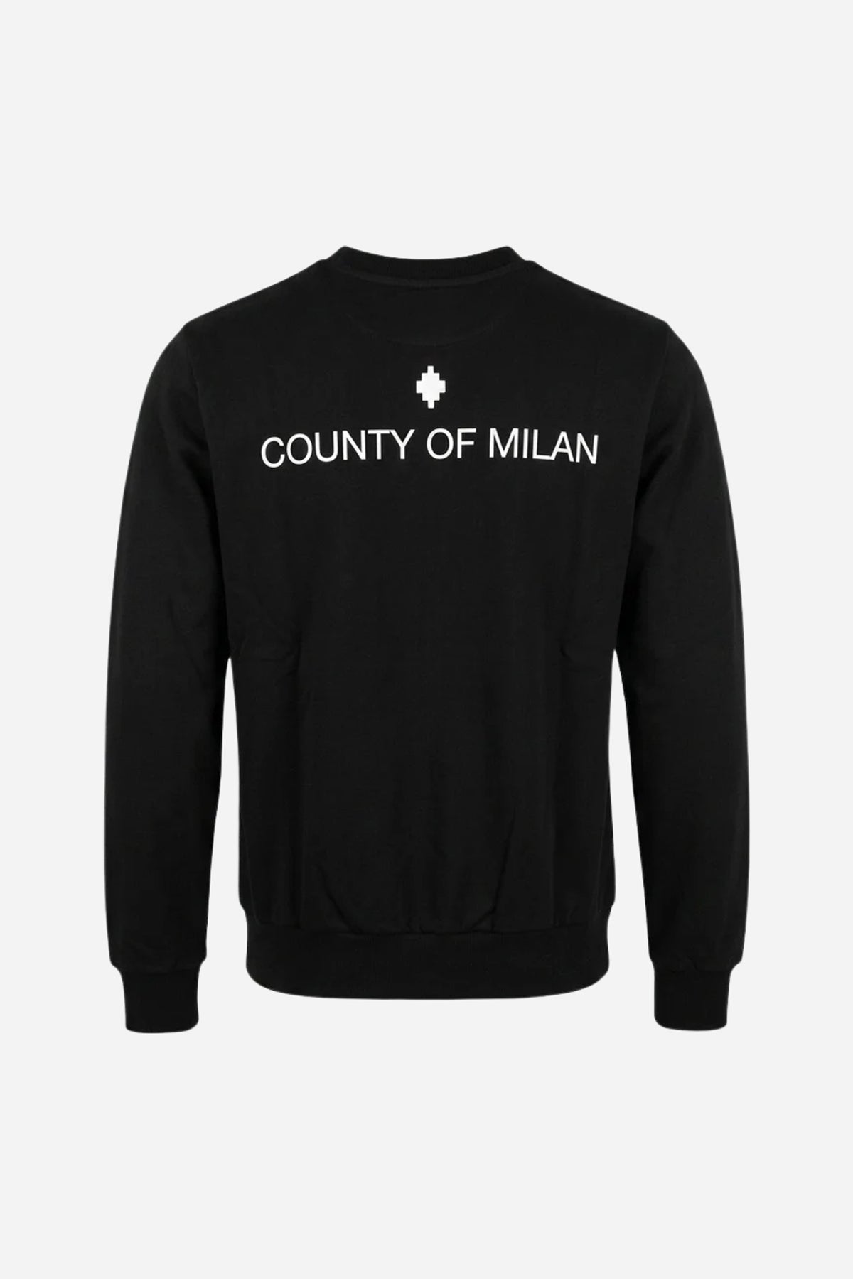Felpa Marcelo Burlon oversize girocollo cotone - Nero