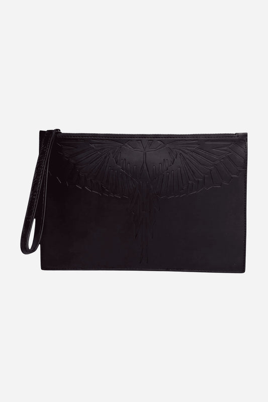 Pochette Wings taglia unica effetto pelle