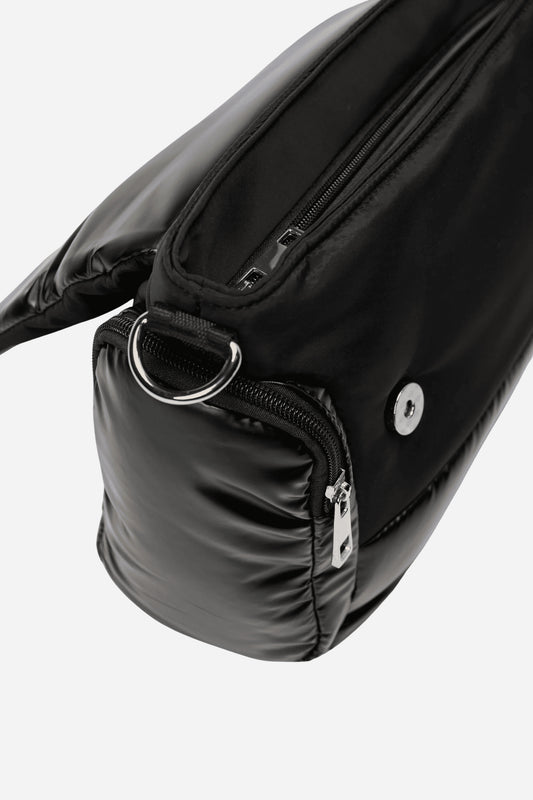 Padded Borsa piccola a tracolla effetto piumino