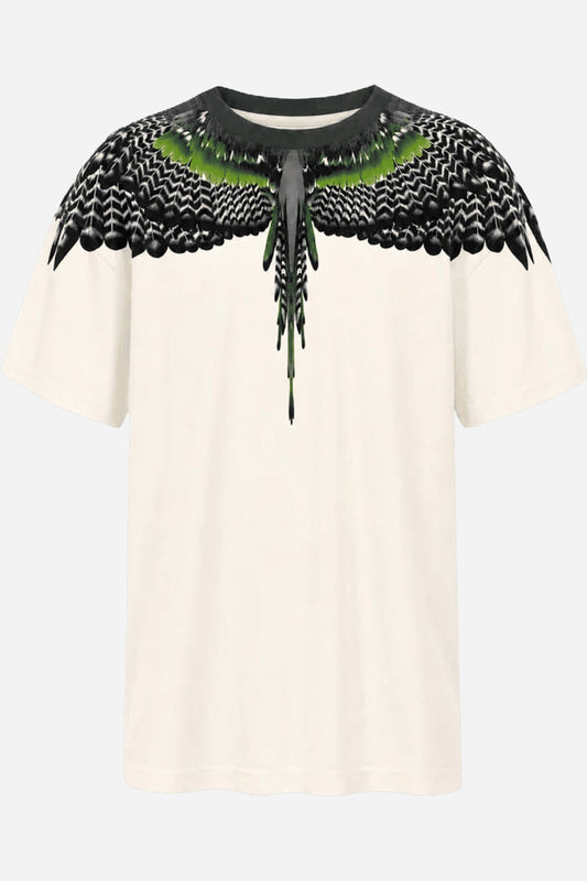 T-Shirt County Of Milan uomo stampa piume