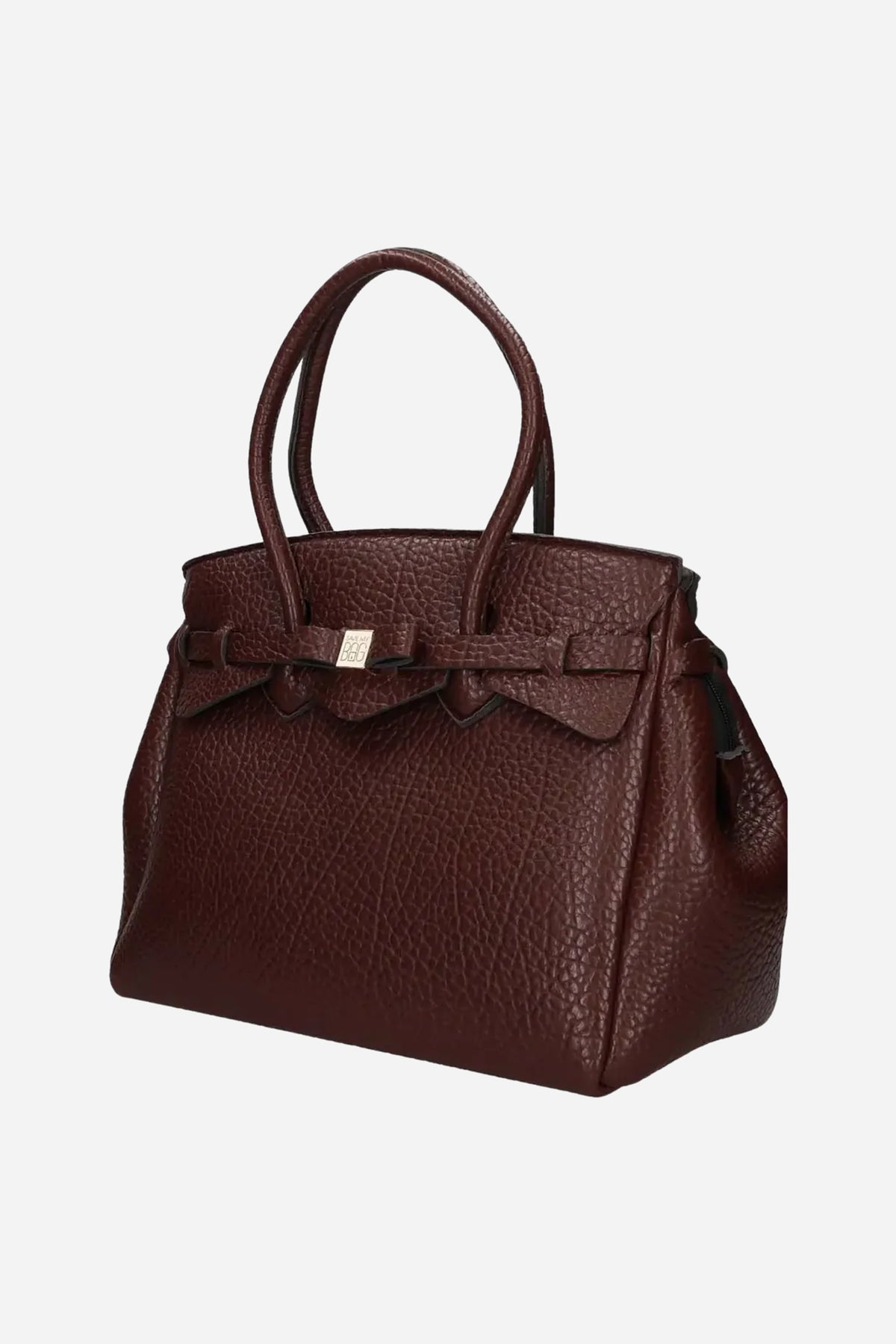 Miss Large Borsa shopping grande effetto pelle - Brown