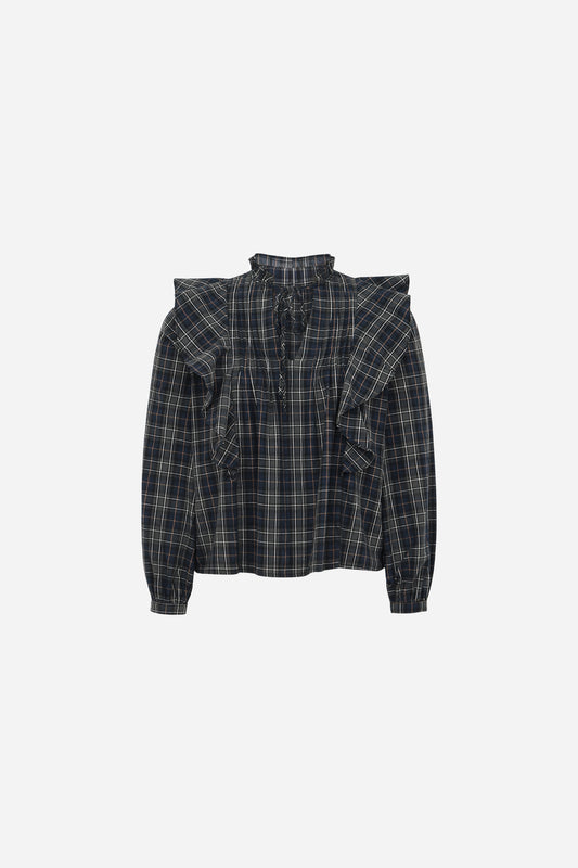 Molly Bracken Blusa cotone a quadri