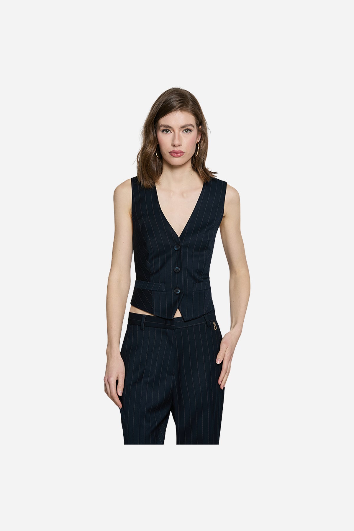 Gilet DANIELI_GE donna gessato