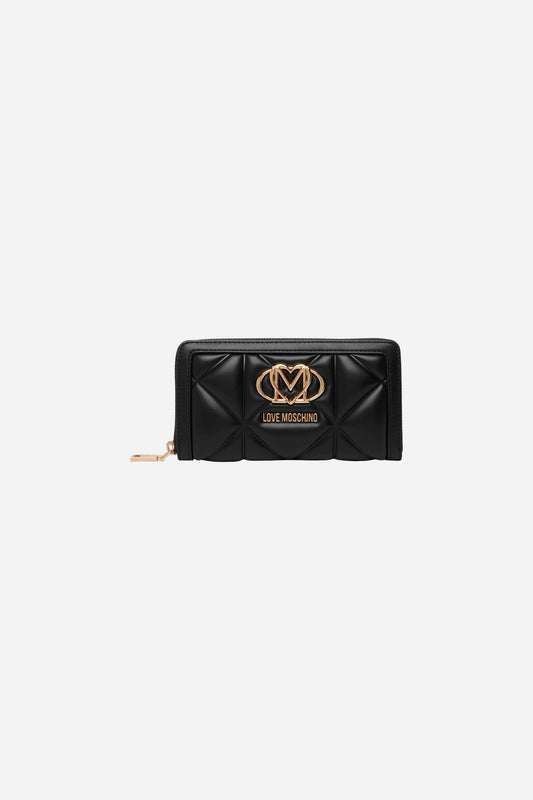 Love Moschino Portafoglio zip around trapuntato