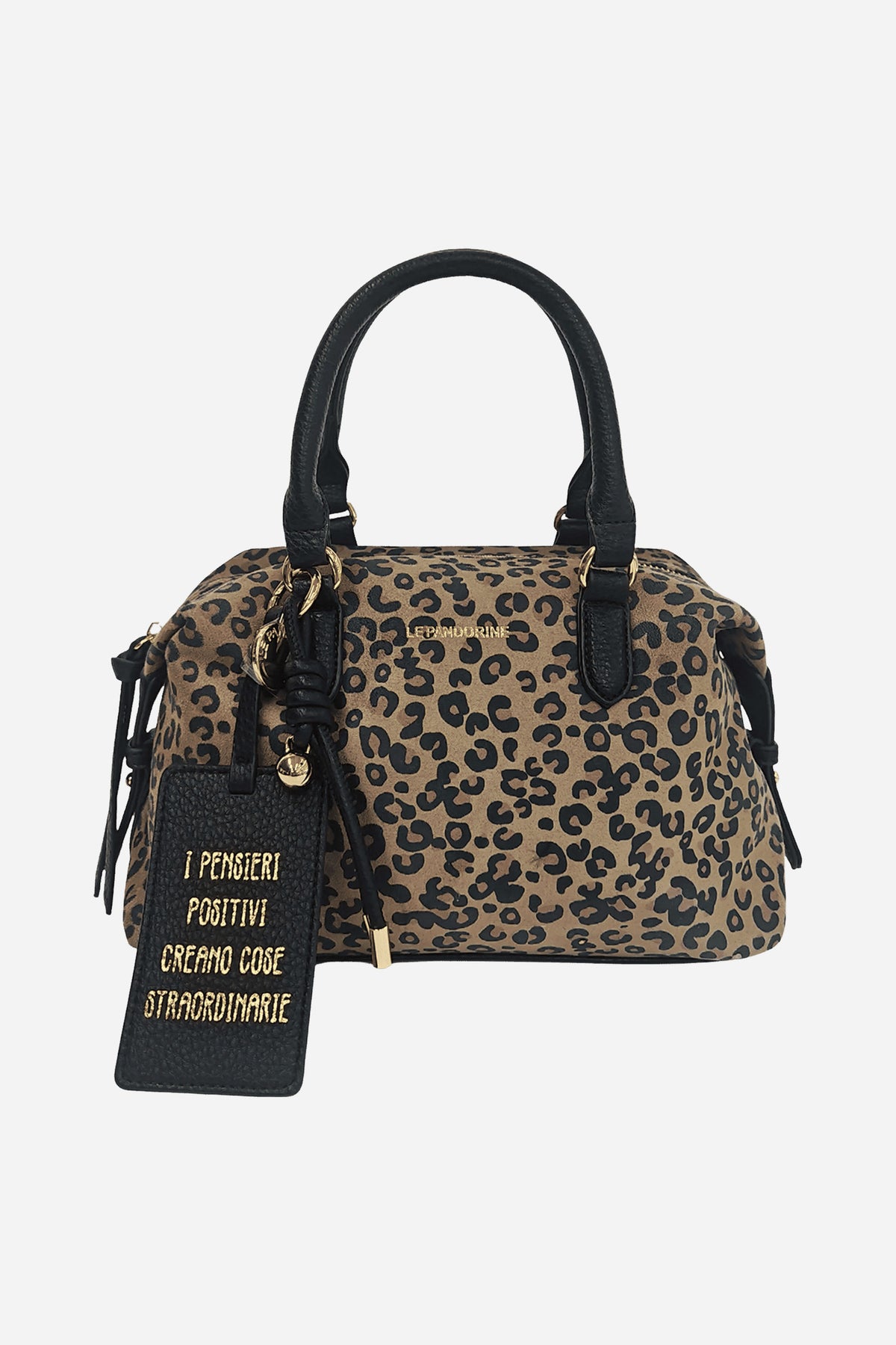 Chicago bauletto medio a mano scamosciato animalier