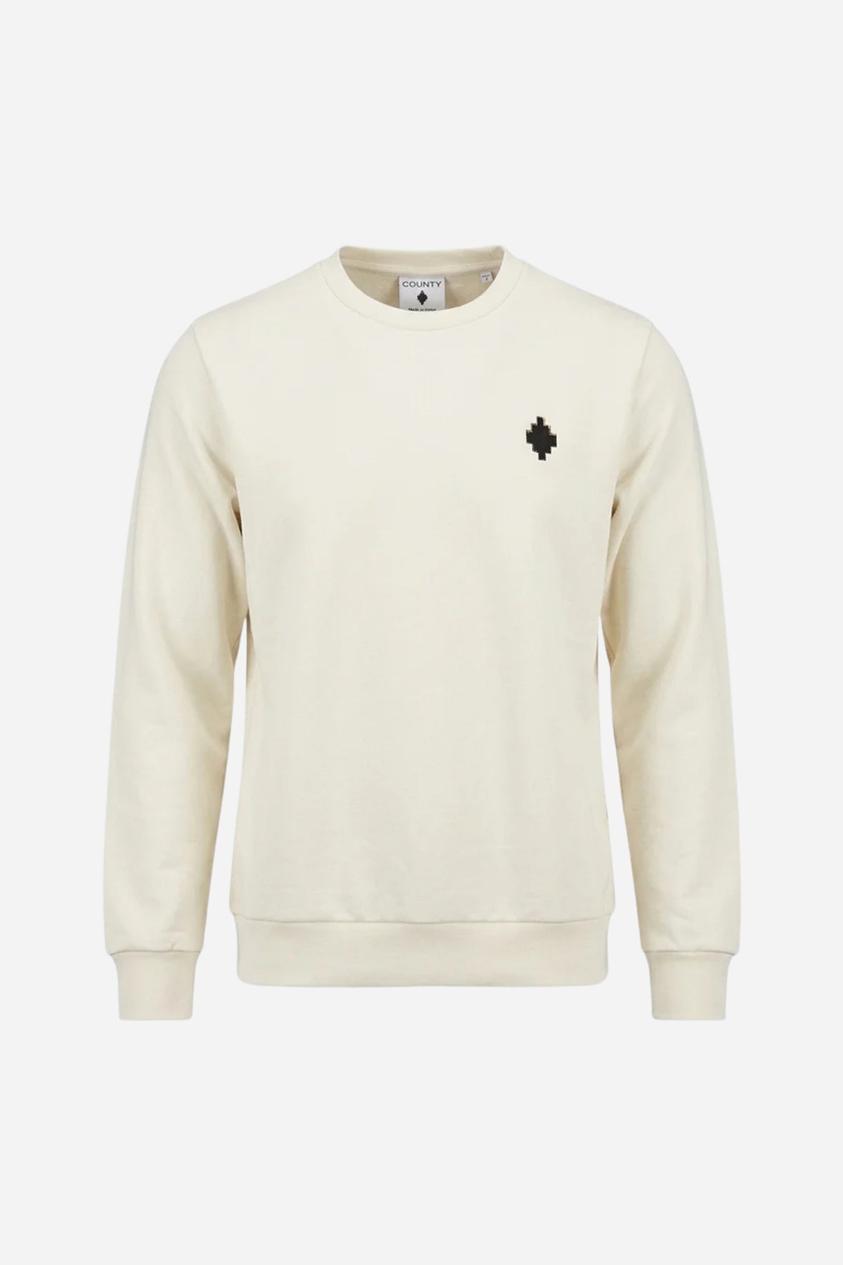 Felpa Marcelo Burlon oversize stampa logo - Cocco