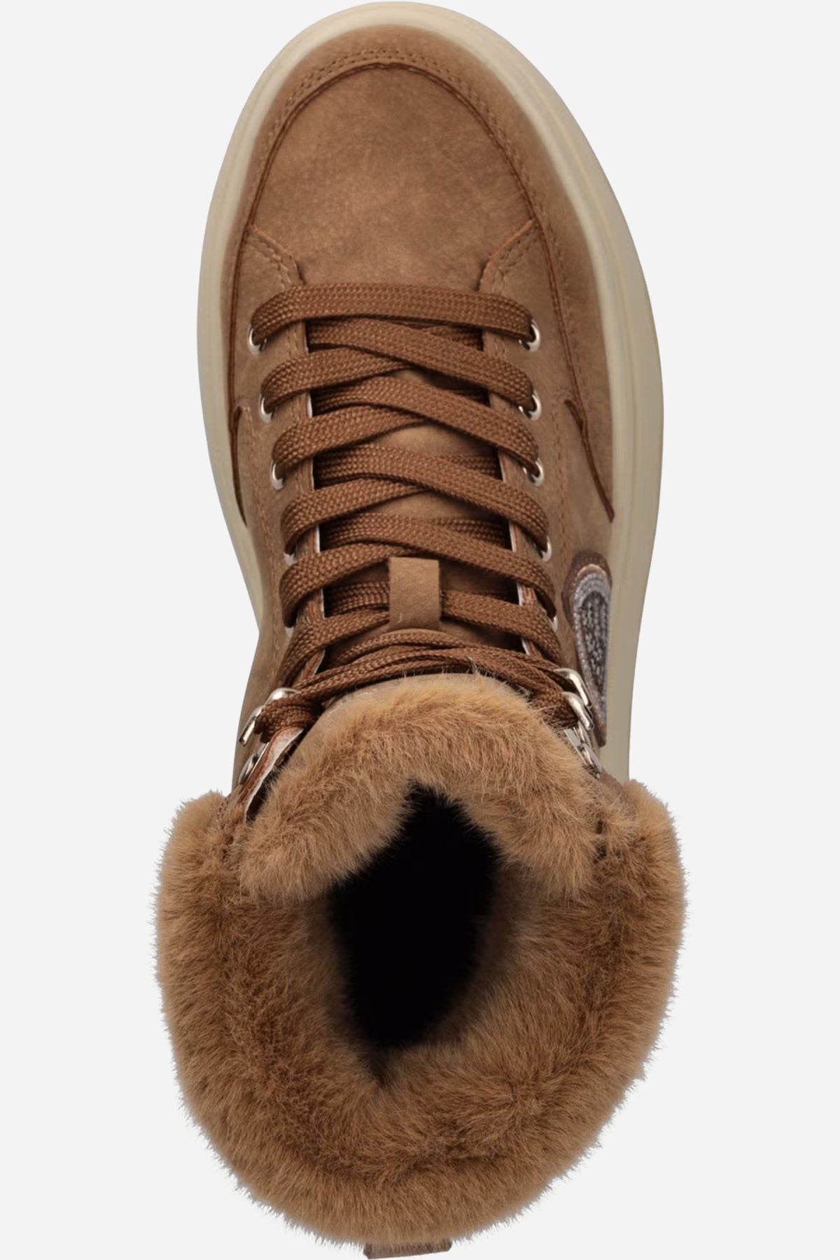 Blauer MARIBEL stivaletti platform scamosciati - Cognac