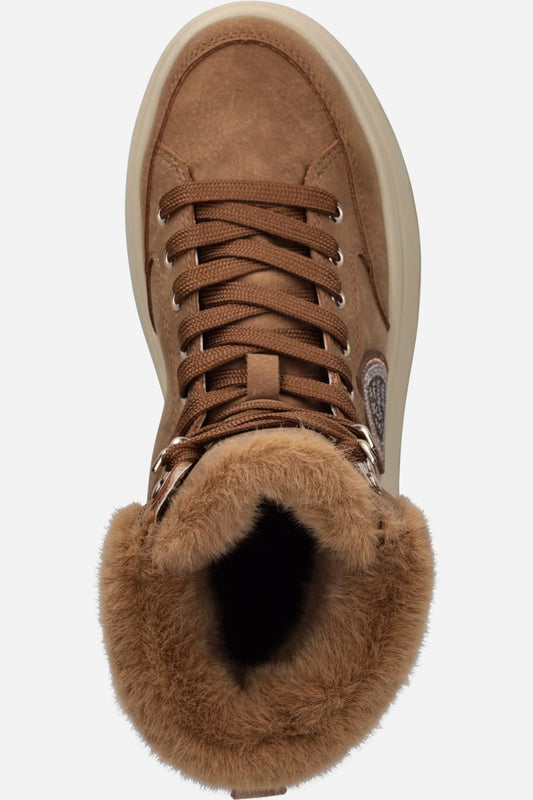 Blauer MARIBEL stivaletti platform scamosciati - Cognac