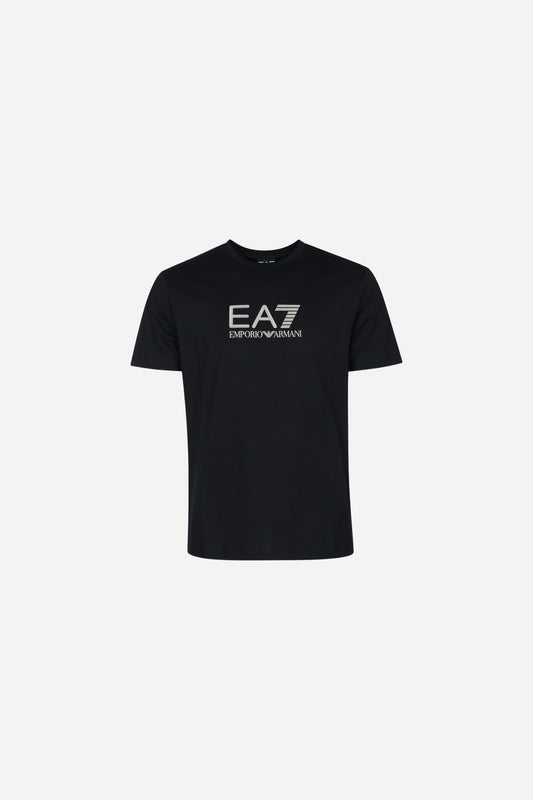 T-shirt Lux Identity EA7 in cotone maxi logo