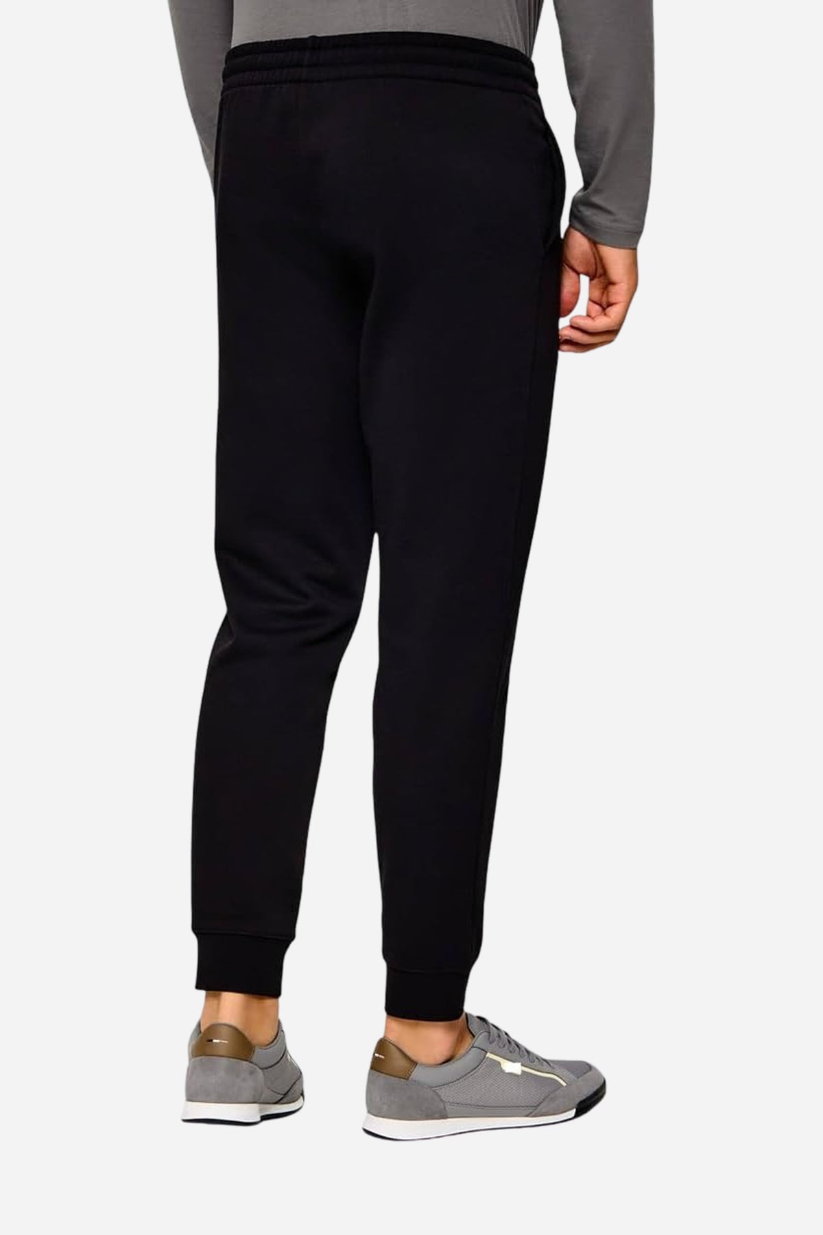 EA7 Pantaloni jogger in misto cotone felpato