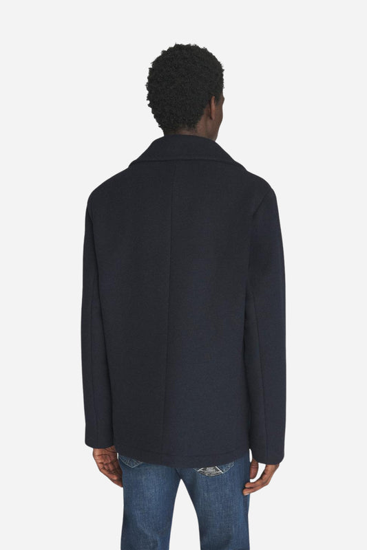 Peacoat uomo doppiopetto lana regular fit