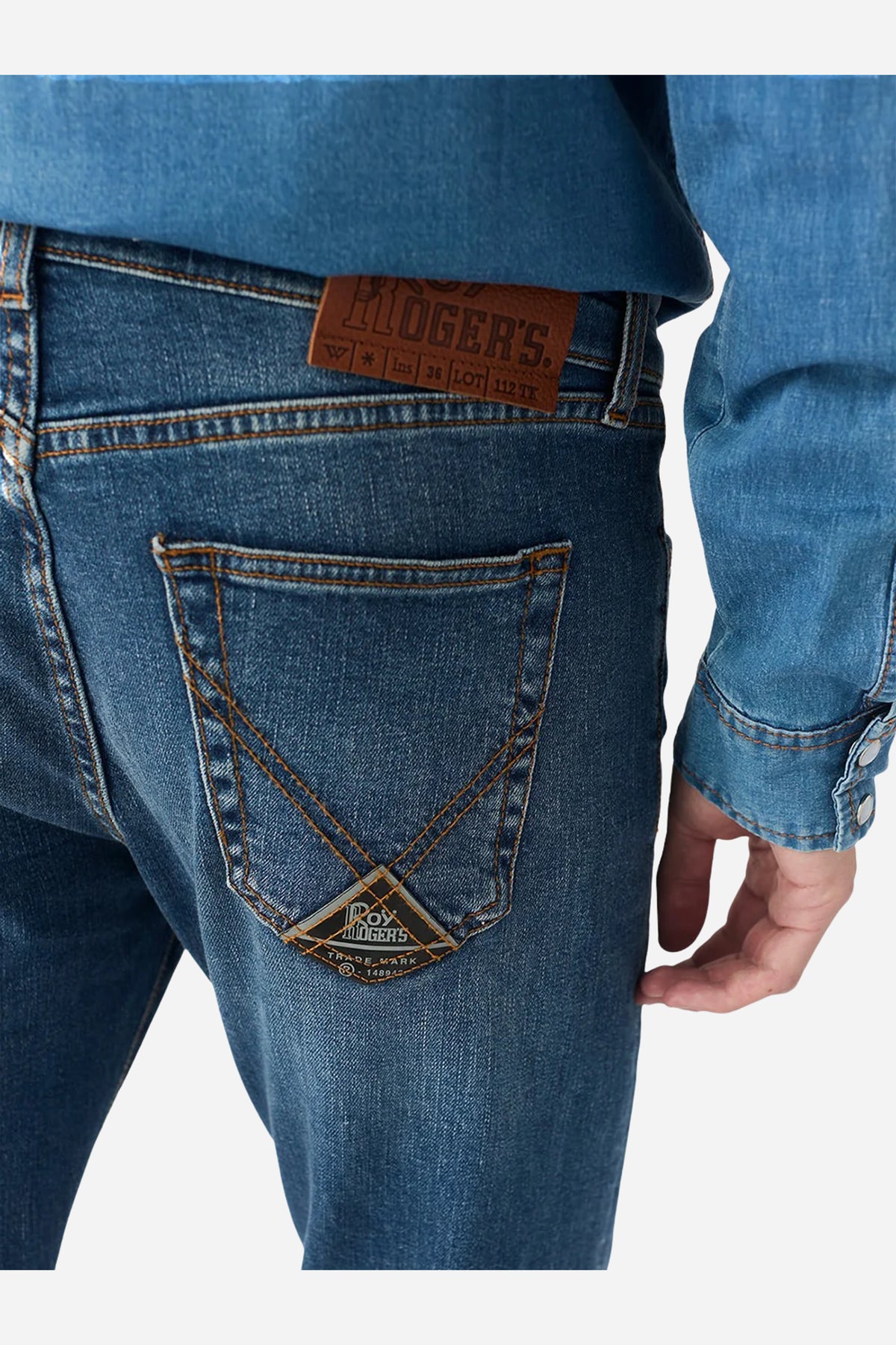 Jeans Roy Roger's slim fit in cotone