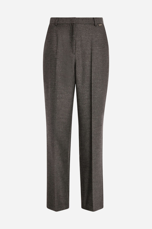 Pantalone chino regular in tessuto spigato