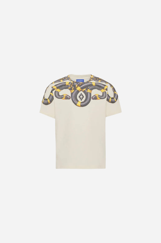 County Of Milan T-shirt cotone stampa serpenti