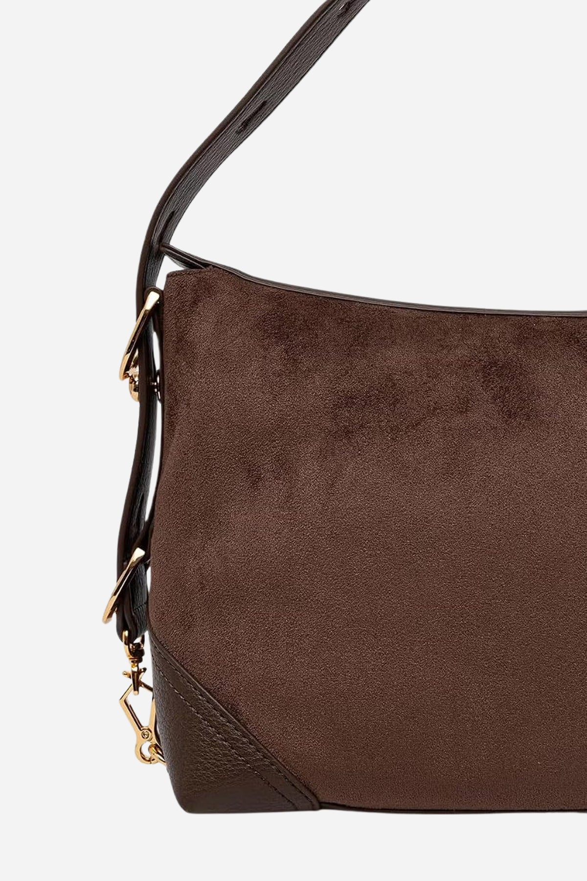 Love Moschino Borsa media a spalla effetto scamosciato
