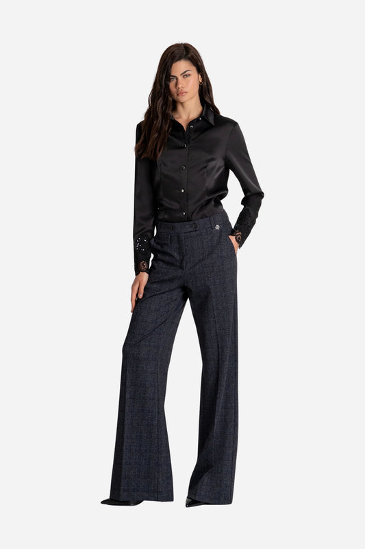Fracomina Pantalone linea dritta Principe di Galles