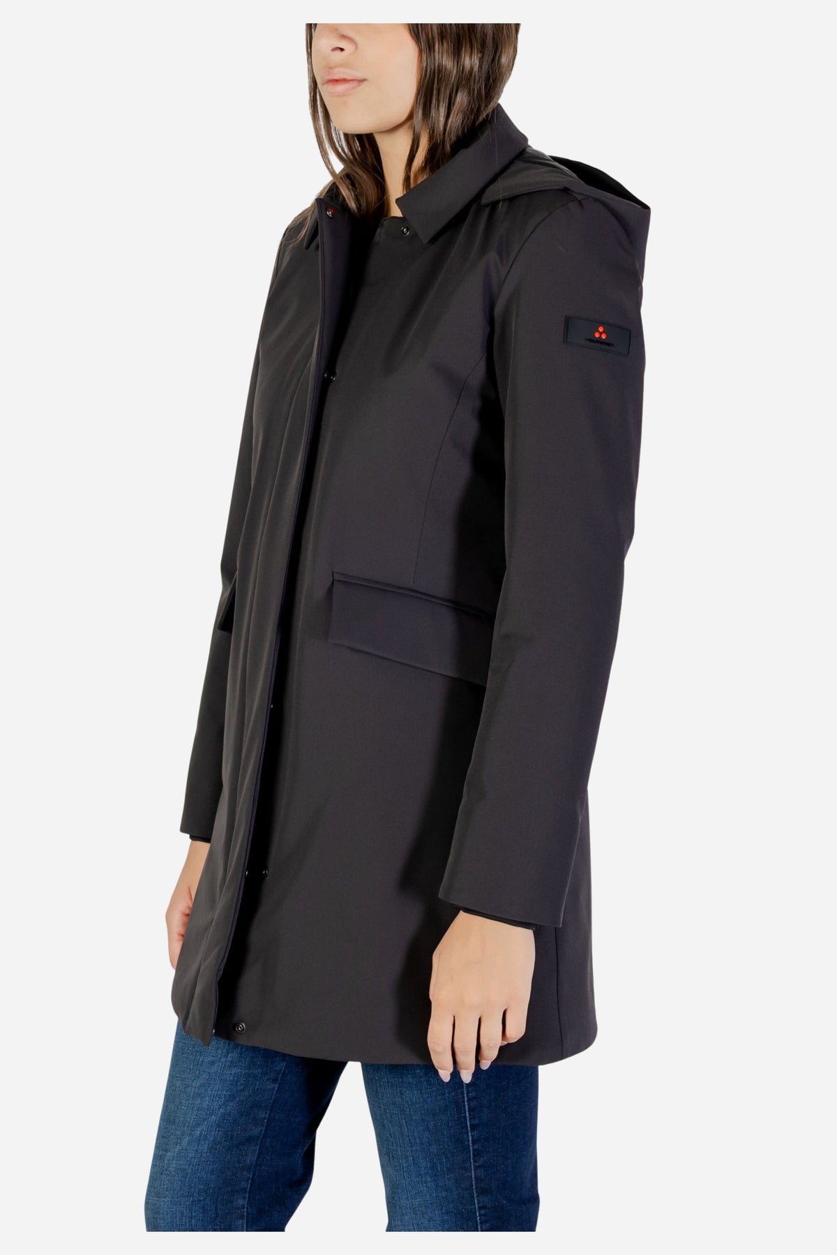 Giubbino Peuterey da donna nero lungo Telia Ta Parka 542201181892808