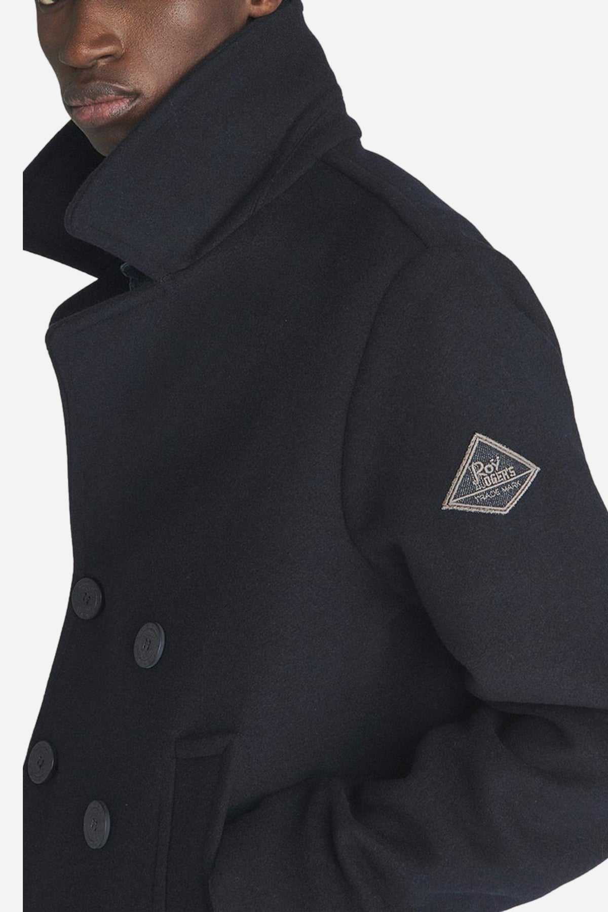 Peacoat uomo doppiopetto lana regular fit