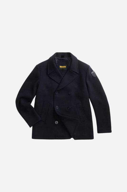 Giacca Chopin doppio petto misto lana - Blu sodalite