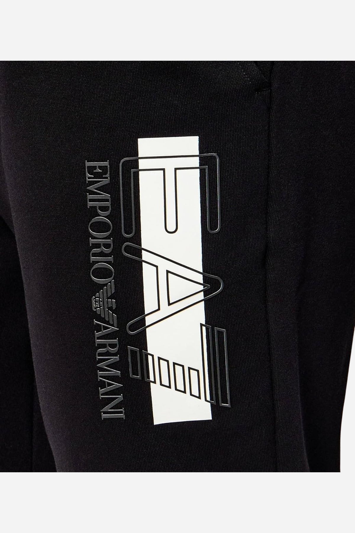 EA7 Pantaloni jogger in misto cotone felpato