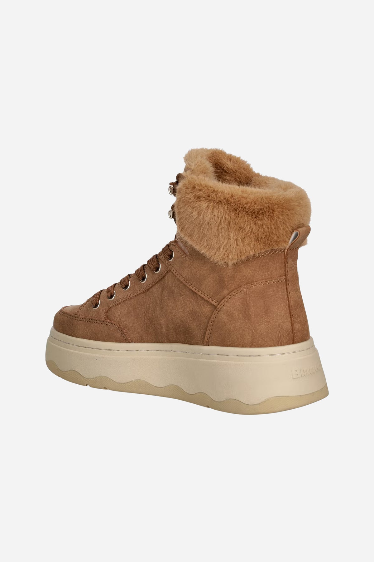 Blauer MARIBEL stivaletti platform scamosciati - Cognac