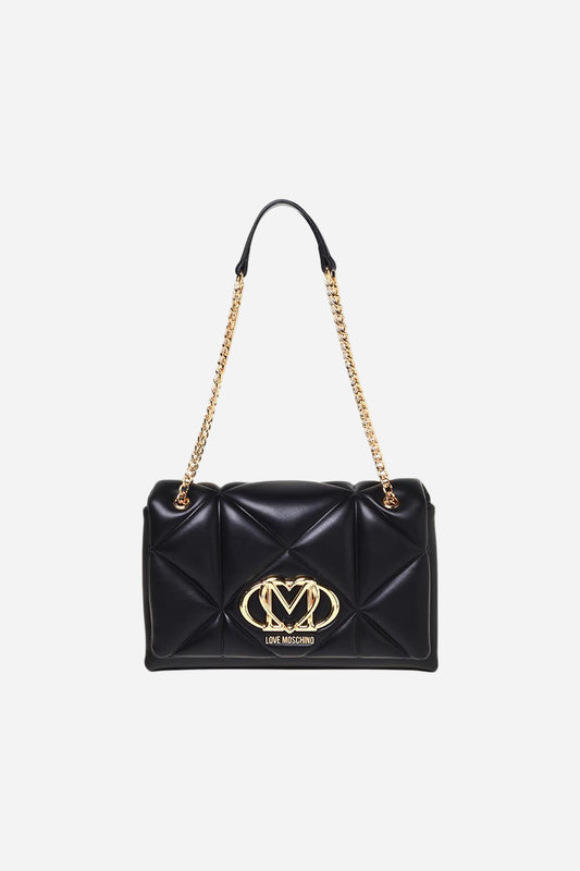 Love Moschino Borsa media a spalla in ecopelle trapuntata