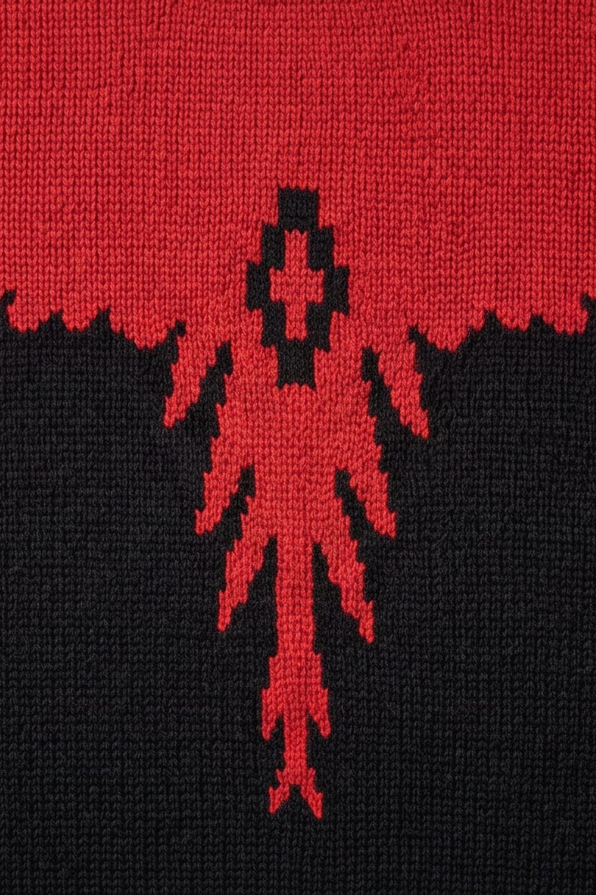 Jumper Wings maglione girocollo uomo - Nero-Rosso