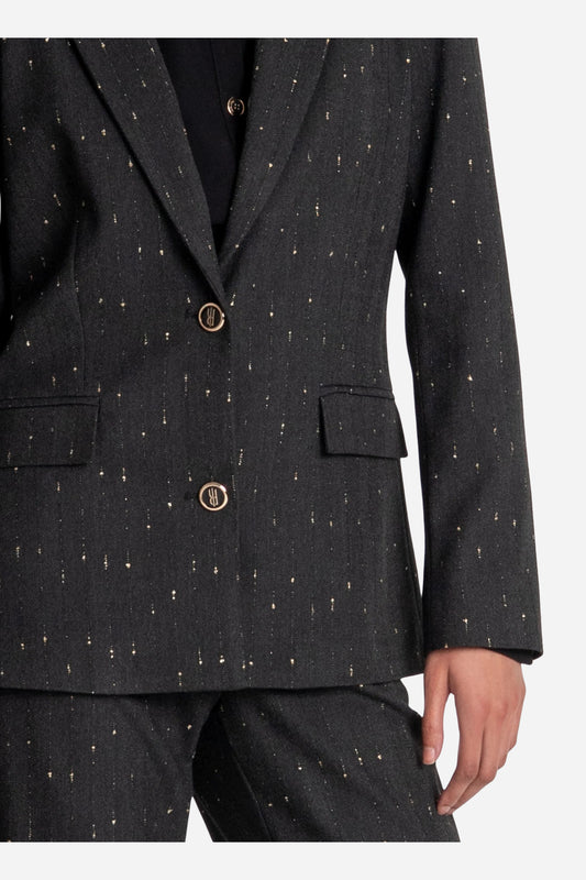 Blazer Fracomina regular monopetto gessato