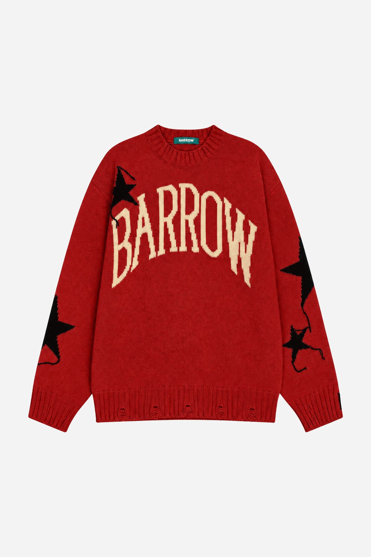 Maglione Barrow misto lana effetto destroyed